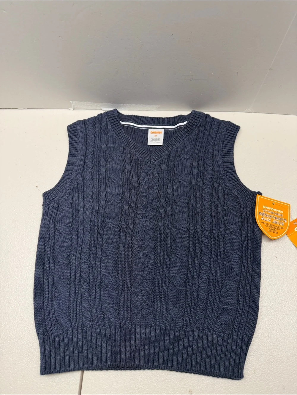 Gymboree Navy Cable Knit Sweater Vest
